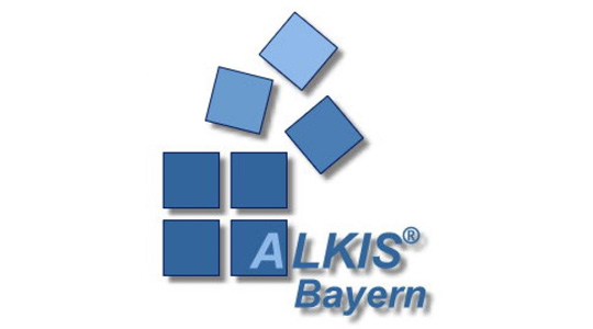 ALKIS Logo mit dem Schriftzug ALKIS Bayern